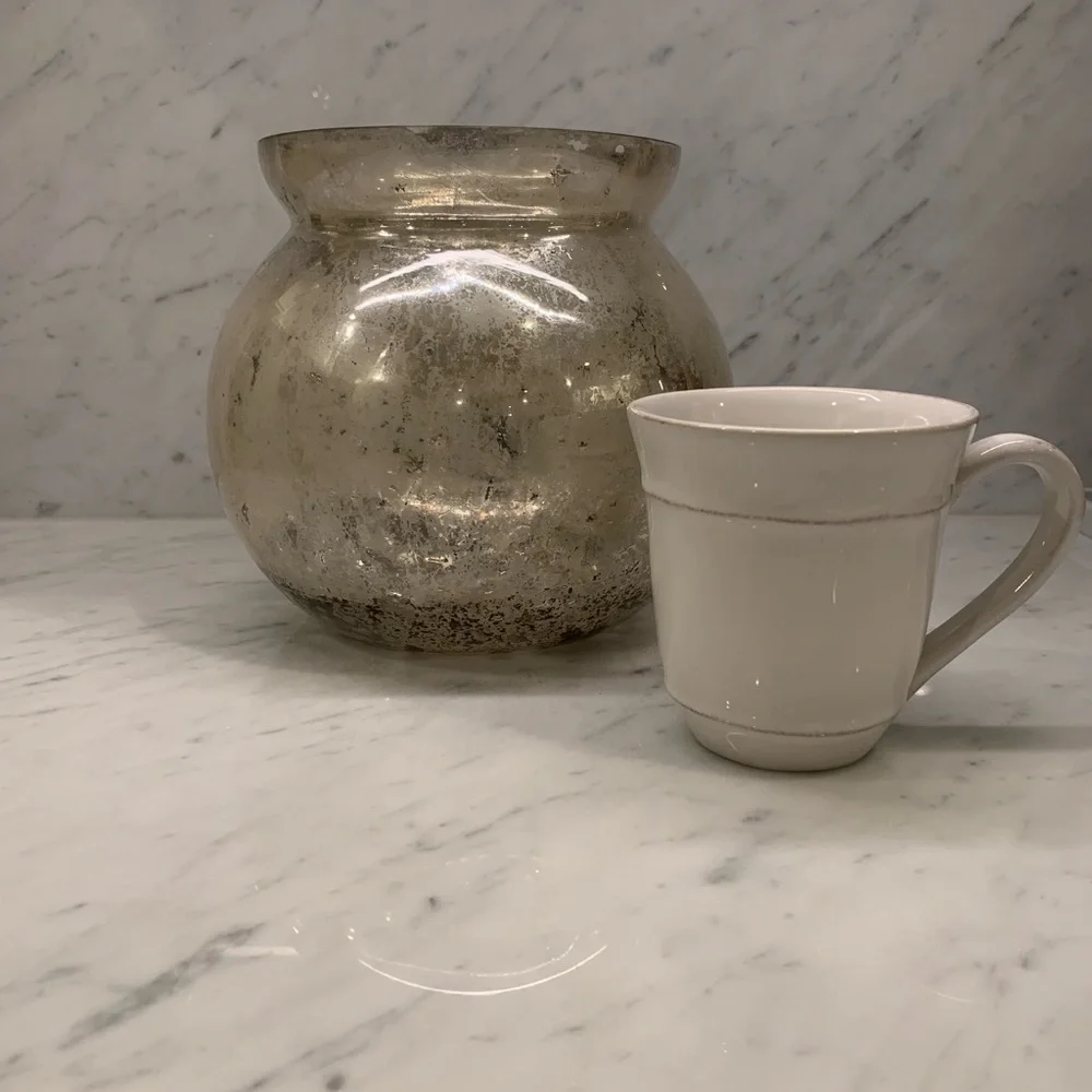 West Elm Mercury Glass Vase